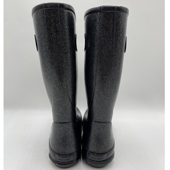 Bogs Women's Waterproof Rain Boots -Black Glitter - Picture 3 of 13